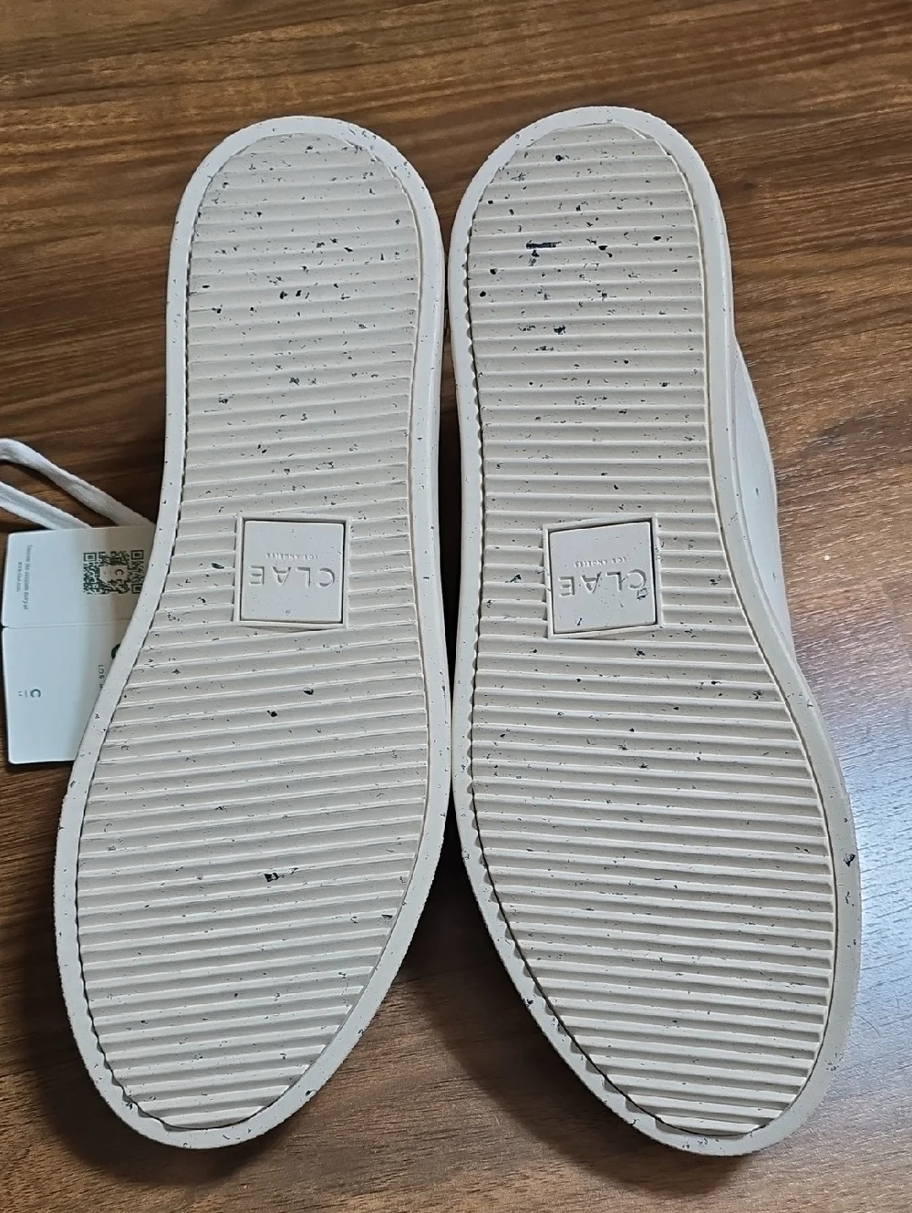Clae Bradley Off-White Vegan Chips Sneakers